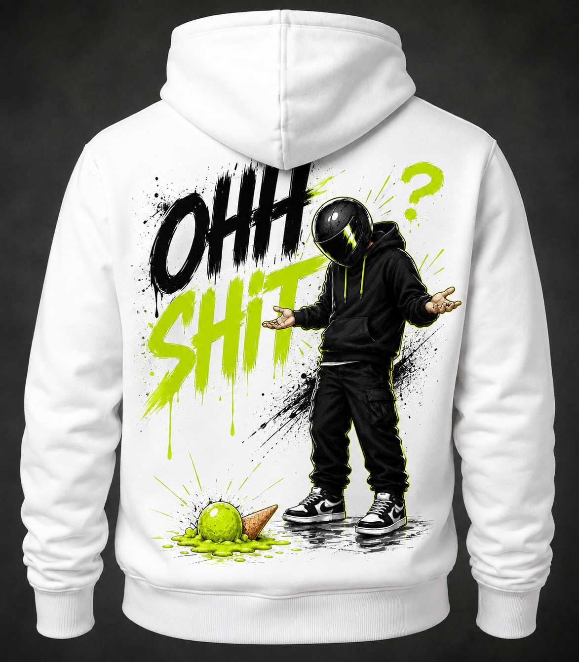 OHH SHIT – Motoros kapucnis pulóver